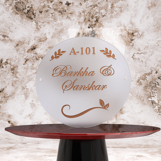 Acrylic-Name-Plate-Frosted-Circular-02-Front-View-01