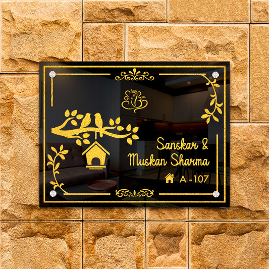 Acrylic-name-plate-bird-song-for-home-_-office